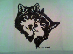 Cross stitch square for Ella-Lee's quilt