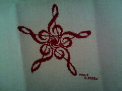 Cross stitch square for Lucy I's quilt