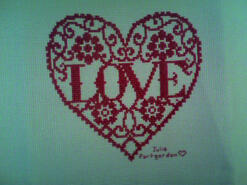 Cross stitch square for Hajir's quilt