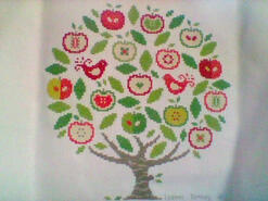 Cross stitch square for Charlie F's quilt