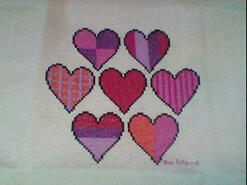 Cross stitch square for Hannah W's quilt