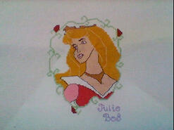 Cross stitch square for Lucy I's quilt