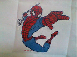 Cross stitch square for Alfie D's quilt