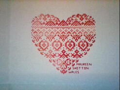 Cross stitch square for K's quilt