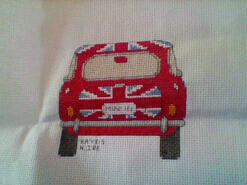 Cross stitch square for Alexander K's quilt