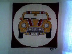 Cross stitch square for Alexander K's quilt