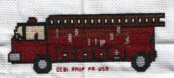 Cross stitch square for Jon Paul O's quilt