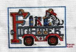 Cross stitch square for Jon Paul O's quilt