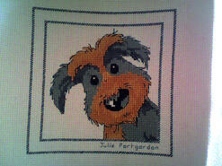 Cross stitch square for Ella-Lee's quilt