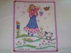 Cross stitch square for Molly L's quilt