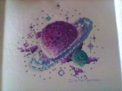 Cross stitch square for Llew D's quilt