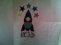 Cross stitch square for Finley W's quilt
