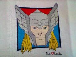 Cross stitch square for Logan B's quilt