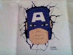 Cross stitch square for Logan B's quilt