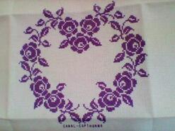 Cross stitch square for Kaydi P's quilt