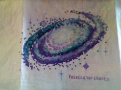 Cross stitch square for Llew D's quilt
