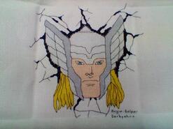 Cross stitch square for Leia A's quilt