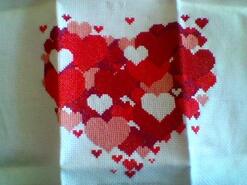 Cross stitch square for Isla I's quilt
