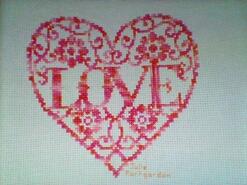 Cross stitch square for Scarlett H's quilt