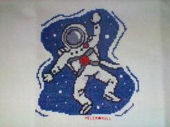 Cross stitch square for Amy-Rose's quilt