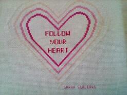 Cross stitch square for Margaret B's quilt
