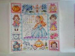 Cross stitch square for Evelyn's quilt