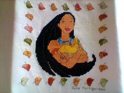 Cross stitch square for Evelyn's quilt