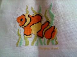 Cross stitch square for Sophia's quilt