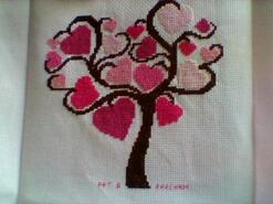 Cross stitch square for Margaret B's quilt
