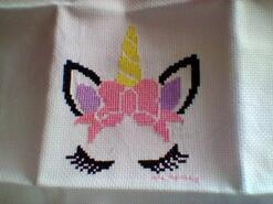 Cross stitch square for Violet J's quilt