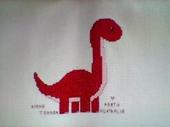 Cross stitch square for Grayson's quilt