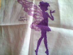 Cross stitch square for Amberley C's quilt