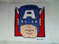 Cross stitch square for Kian S's quilt