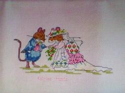 Cross stitch square for Sophia's quilt