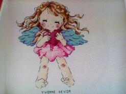 Cross stitch square for Elena-Rose's quilt