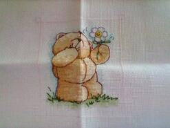 Cross stitch square for Molly Mae's quilt