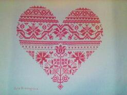 Cross stitch square for Ellis S's quilt