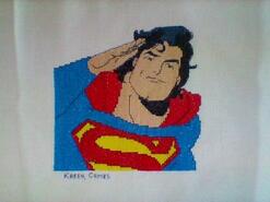 Cross stitch square for Kian S's quilt