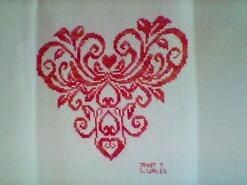 Cross stitch square for Bonnie-Rose's quilt