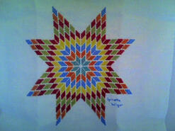 Cross stitch square for Charlie A's quilt