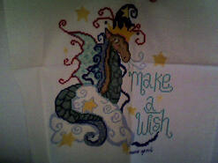 Cross stitch square for Leo M's quilt