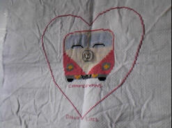 Cross stitch square for Charlotte A's quilt