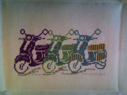 Cross stitch square for Charlotte A's quilt
