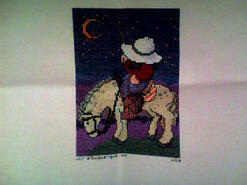 Cross stitch square for Jaiden J's quilt