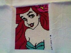 Cross stitch square for Molly-Mae's quilt
