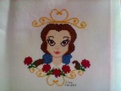 Cross stitch square for Molly-Mae's quilt