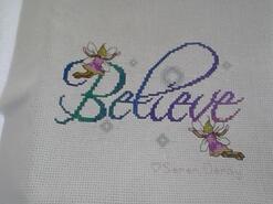 Cross stitch square for Mya H's quilt