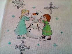 Cross stitch square for Molly-Mae's quilt