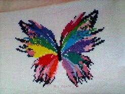Cross stitch square for Tiffany D's quilt