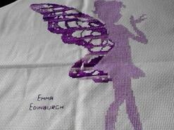 Cross stitch square for Mya H's quilt